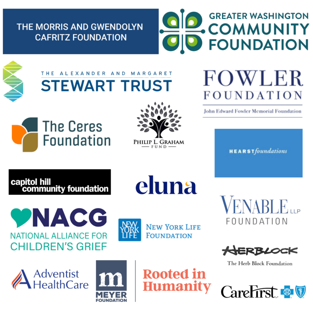 A collage of the logos of some of our major private funders
